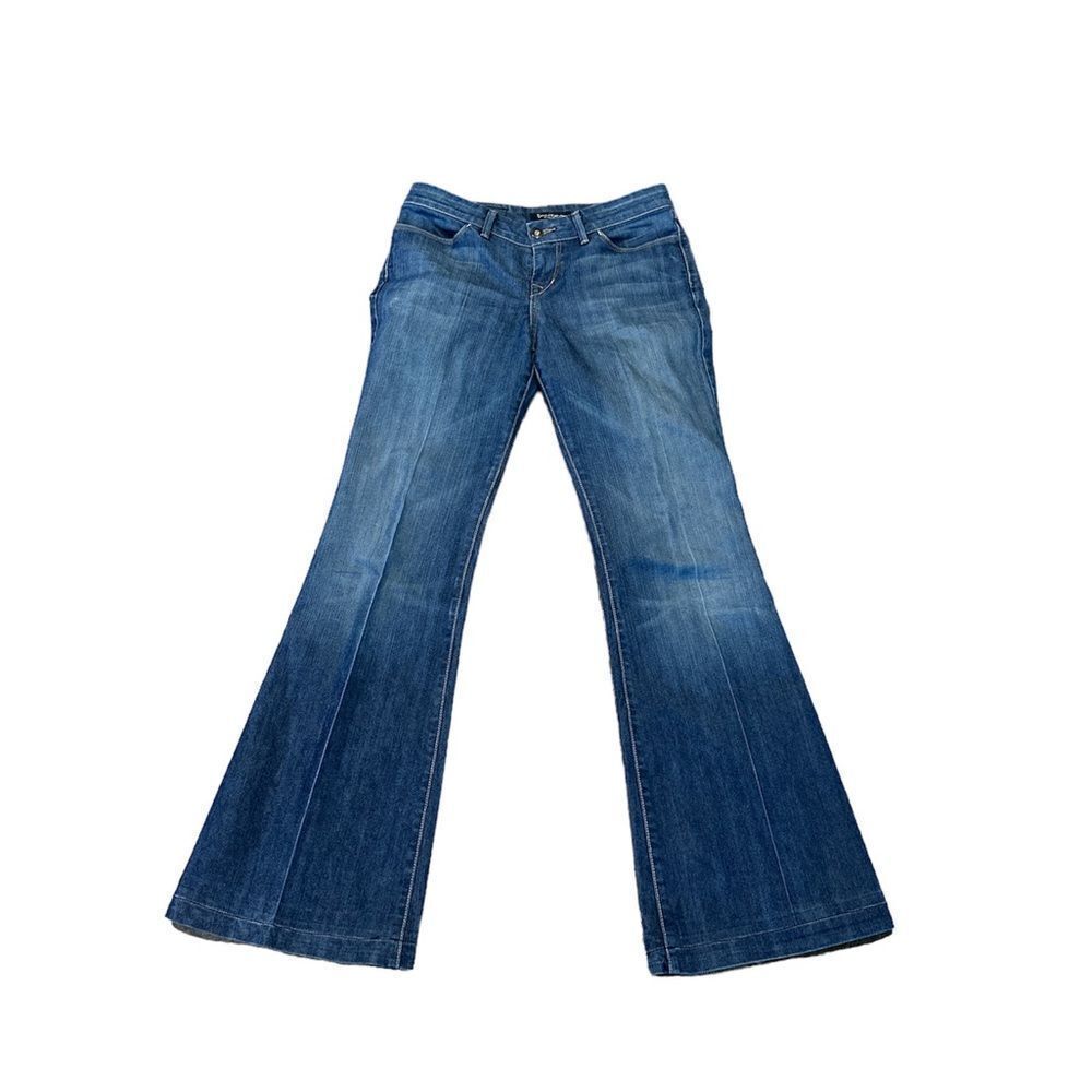 David Kahn low rise flare leg boot jeans denim 90s Y2K 27